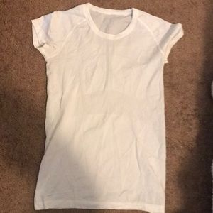 Lulu lemon white active t shirt